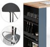 Bartisch-Set Eiche 57 x 117 cm mit 2 Barhockern Vicco Bild 5
