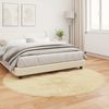 vidaXL Teppich aus Kunstschaffell TAFALLA Creme Ø 160 cm Polyester 42021516 Bild 4