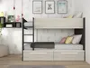 Vente-unique - TINOLI Bett Holz, Platte GrauBeige - B 108,5 cm x H 147 cm x L 205,6 cm Bild 3