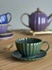 Bloomingville Becher Bloomingville Tasse mit Untertasse LATINA Violett Bild 3