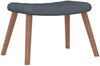 vidaXL Schaukelstuhl mit Hocker Samt Dunkelgrau 327755 Bild 4