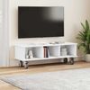 vidaXL TV-Ständer Weiß 100 x 35 x 35 cm Holzwerkstoff 891032 Bild 4