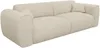 Vente-unique - POGNIA Sofa SamtStoff Beige - B 100 cm x H 73 cm x L 236 cm Bild 5