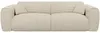 Vente-unique - POGNIA Sofa SamtStoff Beige - B 100 cm x H 73 cm x L 236 cm Bild 4