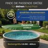 HAF Pool-Abdeckplane Abdeckplane 110 + 180g/m² Rund Sommer Winter Pool Plane (Poolabdeckung Rund, 1-St, in verschiedenen Größen erhältlich), aus verstärktem 110 oder 180g/m² PE Material Bild 3