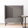 vidaXL Hoher Rücken Sofa 101cm Taupe Stoff 42010838 Bild 3