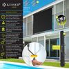 KESSER® Senkrechtmarkise Außenrollo Handkurbelmechanismus Balkonrollo Sonnen & Sichtschutz Beschattung Sonnenschutz Außen Rollo mit Kurbel Markisenkasten Balkon & Terrasse Inkl. Montageset & Abdeckung Anthrazit, 160 x 250cm Bild 2