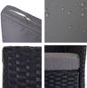 3-Sitzer Poly-Rattan Gartenbank Halden, Sitzbank ~ anthrazit, Kissen anthrazit Bild 4