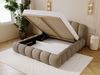 GRAINGOLD Cloud Soft Polsterbett 120x200, Bett mit Bettkasten und Lattenrost, Bouclé-Stoff, Braun Bild 5