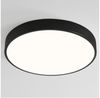 style home Deckenleuchte LED Deckenlampe Flach Rund lampe, 36W, LED fest integriert, Warmweiß 3000K, nicht dimmbar, Schwarz 40*40*4cm für Schlafzimmer Wohnzimmer Küche Büro Flur Diele Bild 1