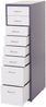 Rollcontainer Boston T851, Schubladenschrank Stahlschrank, 110x28x41cm 8 Schubladen ~ dunkelgrau weiß Bild 5