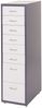 Rollcontainer Boston T851, Schubladenschrank Stahlschrank, 110x28x41cm 8 Schubladen ~ dunkelgrau weiß Bild 4