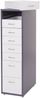 Rollcontainer Boston T851, Schubladenschrank Stahlschrank, 110x28x41cm 8 Schubladen ~ dunkelgrau weiß Bild 3