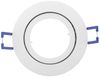 LED Einbaurahmen Einbaustrahler Fassung schwenkbar Rund Aluminium MR16 Weiß Bild 4