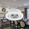 LED Einbaurahmen Einbaustrahler Fassung schwenkbar Rund Aluminium MR16 Weiß Bild 2