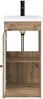 vidaXL Badezimmerschrank mit Waschbecken Artisan-Eiche 890003 Bild 4
