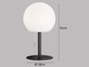 RGB LED Tischleuchte, Außenleuchte, Akku, RGB, Dimmbar, H 31 cm Bild 3
