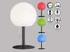 RGB LED Tischleuchte, Außenleuchte, Akku, RGB, Dimmbar, H 31 cm Bild 4