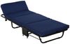 HOMCOM Gästebett 2-in-1 Klappbett mit Rollen, Verstellbare Kopfteilhöhe, klappbar (Stahl+Schaumstoff, 1-St, Blau) 184 x 65 x 26 cm Bild 5