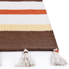 Teppich Baumwolle braun beige 160 x 230 cm gestreiftes Muster Kurzflor HISARLI Bild 4