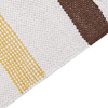 Teppich Baumwolle braun beige 160 x 230 cm gestreiftes Muster Kurzflor HISARLI Bild 5