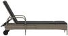 vidaXL Sonnenliege mit Rollen und Auflage Grau Poly Rattan 368310 Bild 5