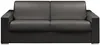 Vente-unique - CALITO Sofa Kunstleder Schwarz - B 223 cm94 cm x H 99 cm x L 216 cm Bild 2