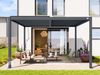 PRIMEYARD Pergola 4x4 m Aluminium-Pfosten mit Lamellendach aus Stahl anthrazitfarbene Terrassenüberdachung Bild 3