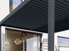 PRIMEYARD Pergola 4x4 m Aluminium-Pfosten mit Lamellendach aus Stahl anthrazitfarbene Terrassenüberdachung Bild 5