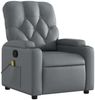 vidaXL Massagesessel Relaxsessel Grau Kunstleder 3206086 Bild 3