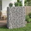 vidaXL Gabionen Hochbeet 2 pcs Silber 130 x 50 x 150 cm 3422233 Bild 5