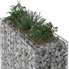 vidaXL Gabionen Hochbeet 2 pcs Silber 130 x 50 x 150 cm 3422233 Bild 4
