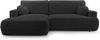 AX LIVING Ecksofa mit Schlaffunktion Peoni 267 cm elegantes Schwarz L Bild 2