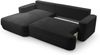 AX LIVING Ecksofa mit Schlaffunktion Peoni 267 cm elegantes Schwarz L Bild 4