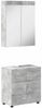 vidaXL Badezimmermöbel-Set TULUM 2 pcs Beton Grau 60 x 34 x 63 cm 3398017 Bild 2