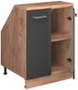 Dachschrägenschrank Rion Anthrazit Hochglanz 60 x 81.6 cm mit 2 Türen, Schrankkorpus 60 cm Tiefe Vicco Bild 4