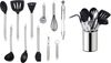 ECHTWERK Küchenorganizer-Set, (Set, 12-tlg), Kochbesteck mit Edelstahlgriff, Antihaft Silikon, mit Utensilienhalter Bild 4