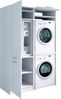 Laundreezy Mehrzweckschrank-Set Laundreezy, 2-tlg. Mehrzweckschrank-Set B/H/T 128/238/68 cm, (2-St), Breite 128 cm, Soft-Close-Funktion, höhenverstellbare Füße Bild 3