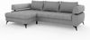Mirjan24 'Nosecone' Ecksofa, Webstoff, 90 x 188 x 267 cm, Grau, Links Bild 2