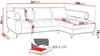 Mirjan24 'Nosecone' Ecksofa, Webstoff, 90 x 188 x 267 cm, Grau, Links Bild 4