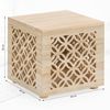 Hocker Beistelltisch, Holz Braun Natur, 38x40 cm Bild 3