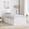 vidaXL Bettrahmen mit Kopfteil Weiß 75 x 190 cm Holzwerkstoff 3408627 Bild 3
