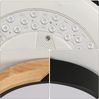 Riserva LED Deckenleuchte LED Deckenleuchte 24W Rund Schwarz Holzoptik 3000K Bild 3