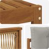 vidaXL Outdoor-Sofagarnitur 7 pcs Natur und Hellgrau 3382369 Bild 5