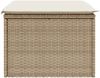 vidaXL Gartenhocker mit Kissen Beige 55x55x37 cm Poly Rattan 366056 Bild 5