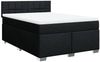 Boxspringbett mit Matratze, Stoff, Viereckige, grauer Fuß, Schwarz, 140x200 cm, true Bild 3