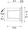 SLV No. 233650 BRICK Outdoor Wandeinbauleuchte LED 3000K edelstahl IP65 230V 950lm Bild 4