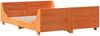 vidaXL Massivholzbett ohne Matratze Wachsbraun 140x200 cm Kiefernholz 3306461 Bild 5