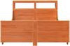vidaXL Massivholzbett ohne Matratze Wachsbraun 140x200 cm Kiefernholz 3306461 Bild 4