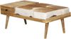 Sitzbank ARNO mit Stauraum - Mangoholz Braun 40x52,5x100,5cm | Holzbank Wohnzimmerbank Bild 4